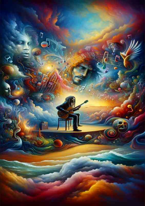 Bob Marley surrealisum art