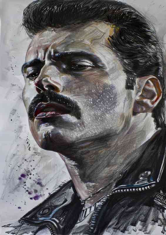 Freddie Mercury drawing art