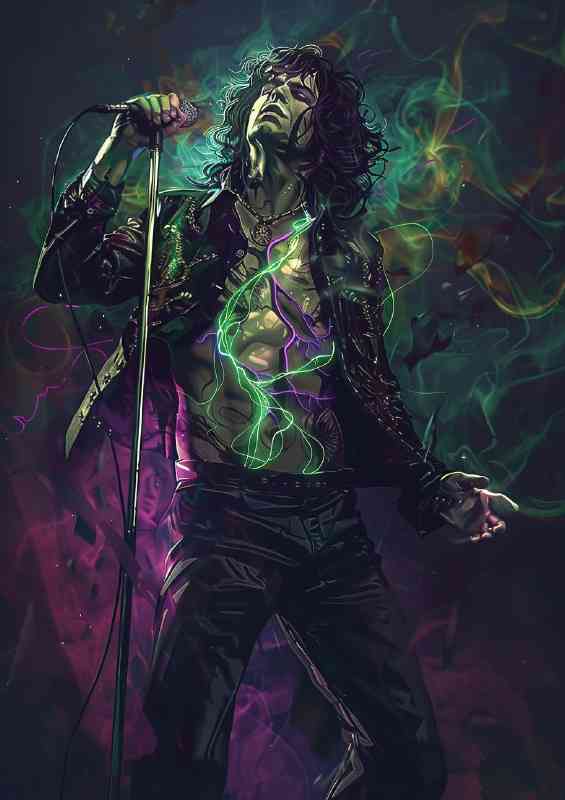 Jim Morrison on stage