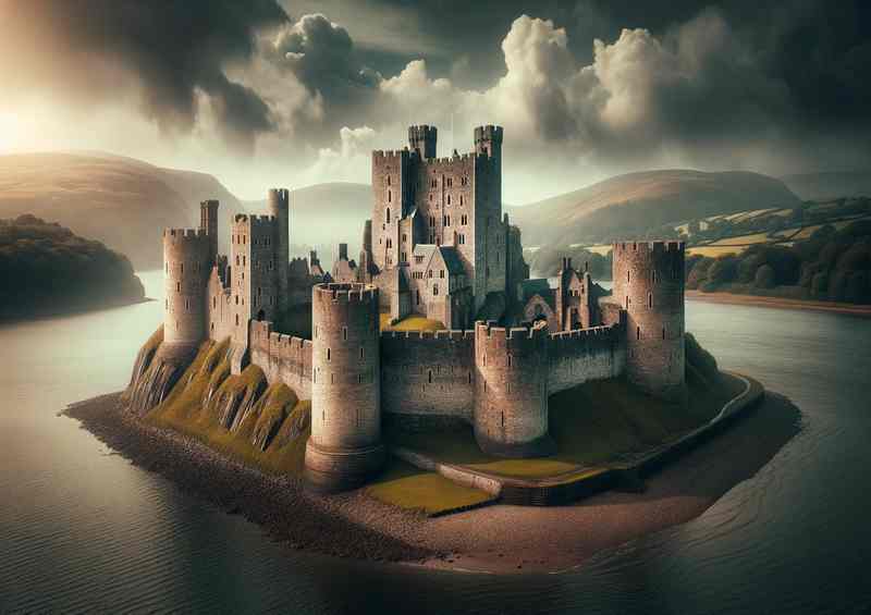 Conwy Castle Medieval Stronghold Estuary Beauty