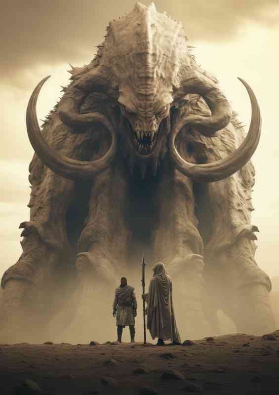 An image of an imposing giant monster