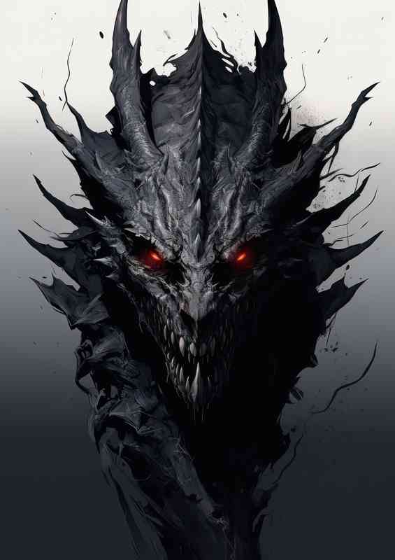 Black Dragons head