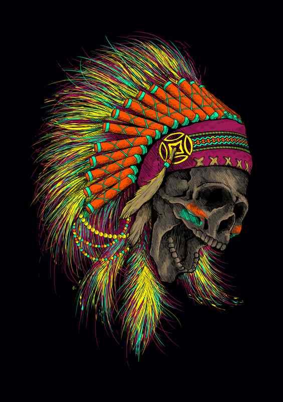 Jamboree skull indian