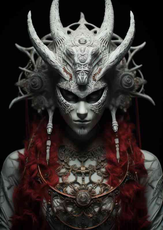 Female wolf with horns on her head
