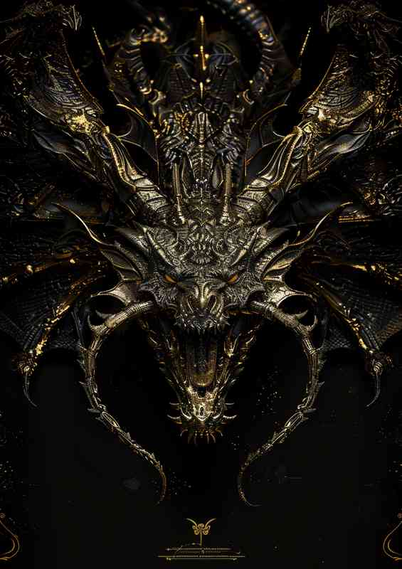 Gold design featuring the Dragon