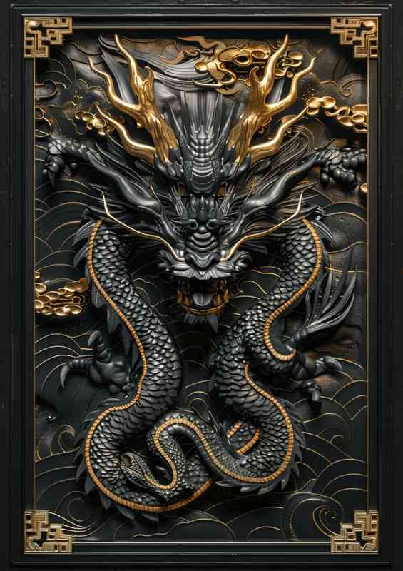 The Dragon in the black frame
