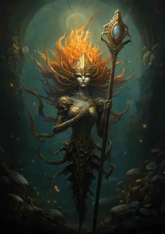 The Global Influence of mermaid with a spear