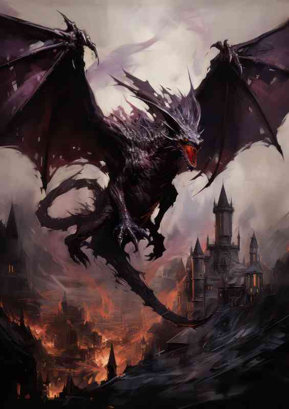 The Mystery and Allure Dragons spreading destruction