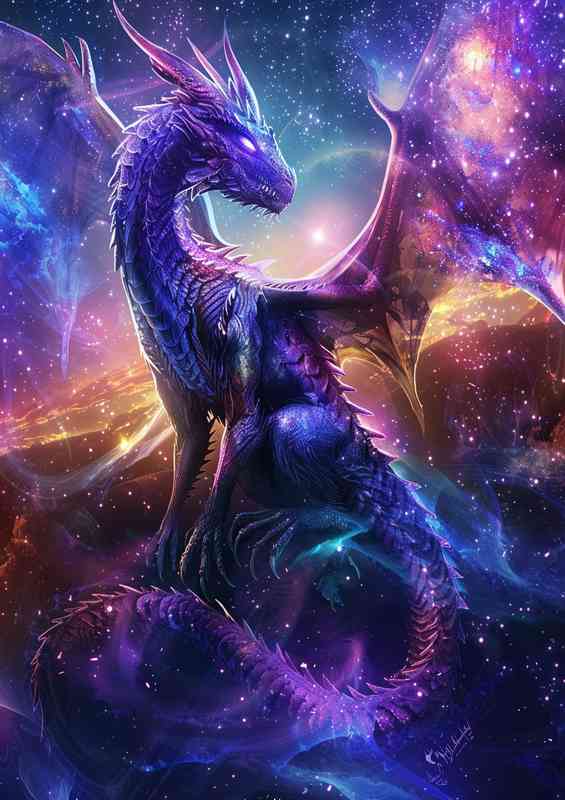 Trance Dragon in space Fantasy