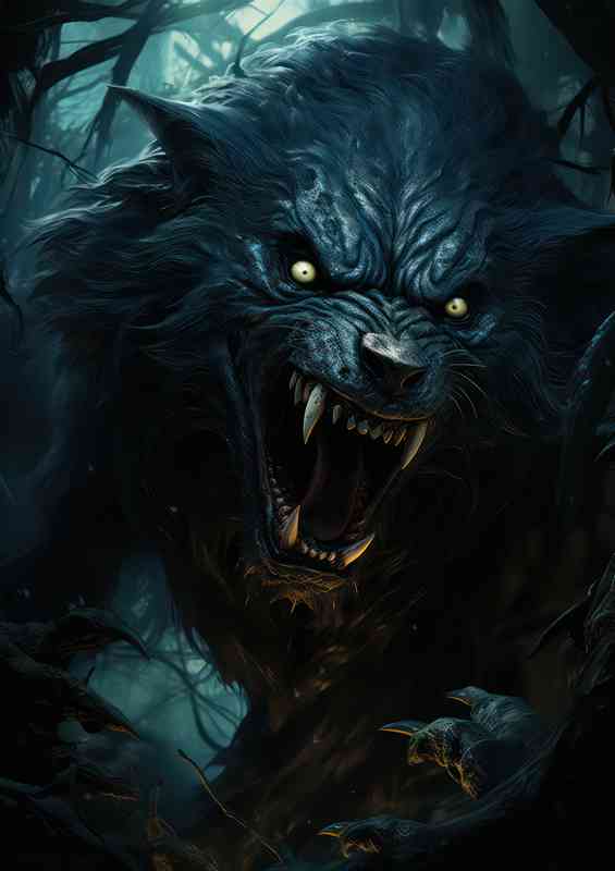 Werewolf out on the hunt