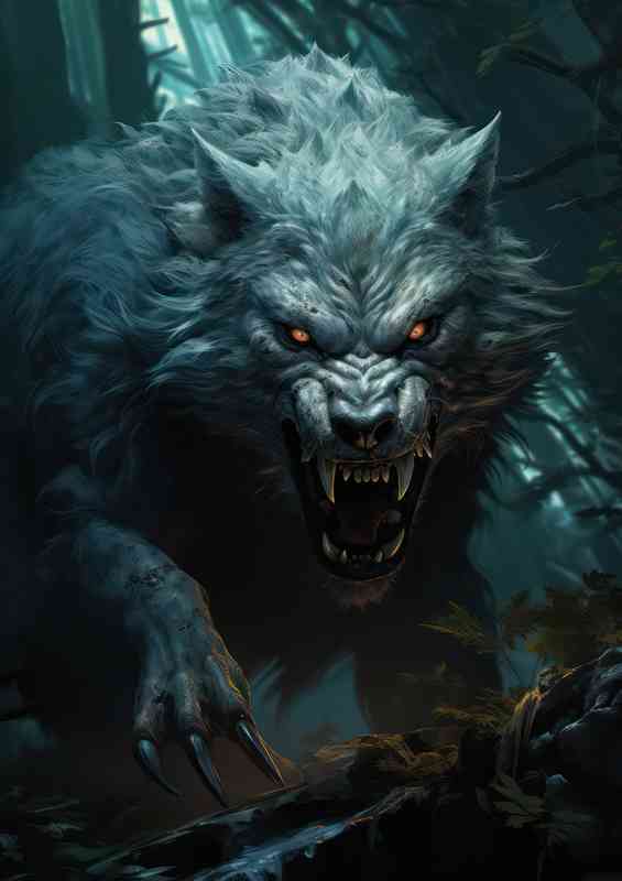 Wolf of the enchanted forest