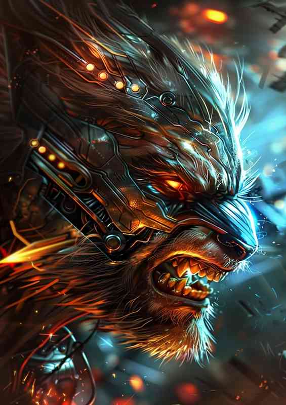wolverine fire glowing fangs