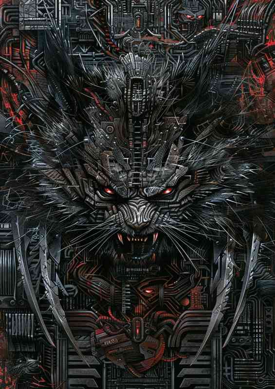 wolverine mechanicalfantasy art