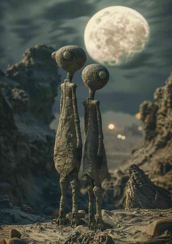 Alien couple from an endless planet