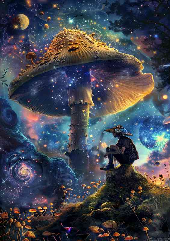 Fantasy mushroom planet