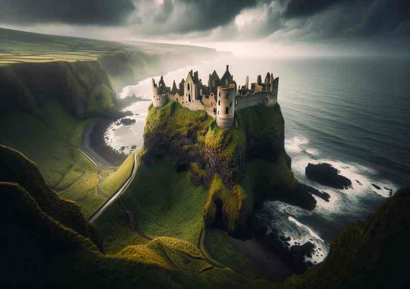 Dunluce Castle Antrim Cliffside Ruins Mystique
