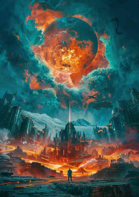 alypse future fire scorched | Metal Poster