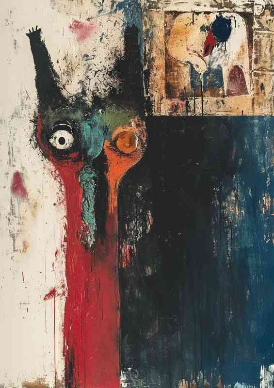 Abstract animal painted style