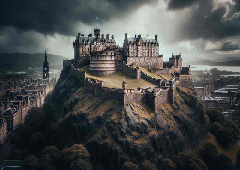 Edinburgh Castle Scotland Perched atop Castle Rock