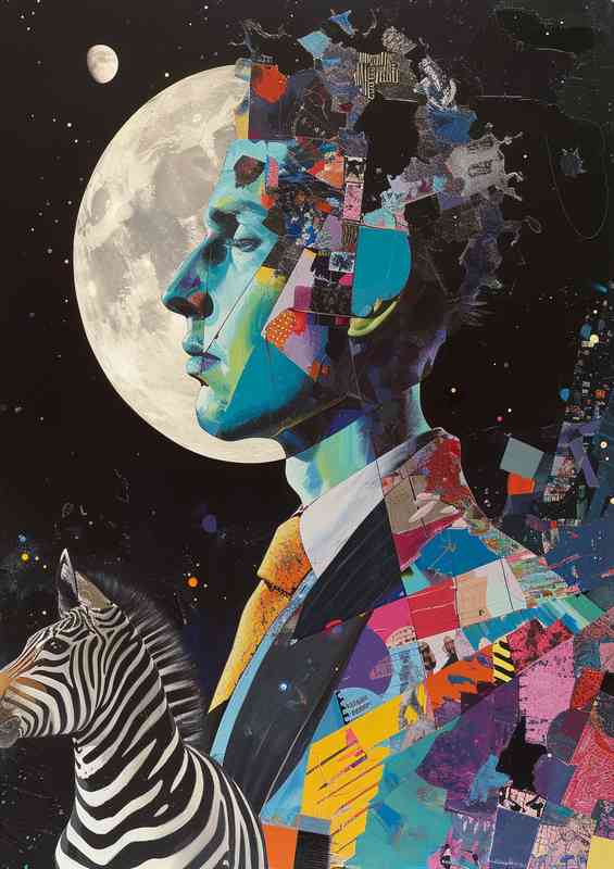 Moon the man and the zebra