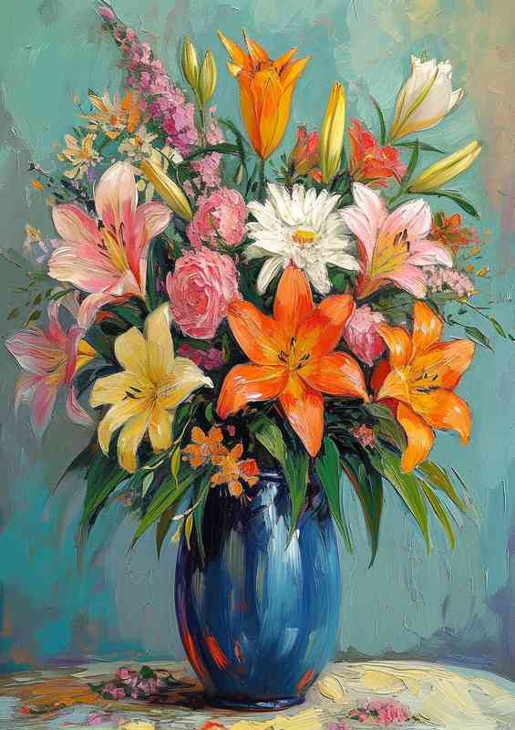 Pastel bouquet painting pastel bouquet