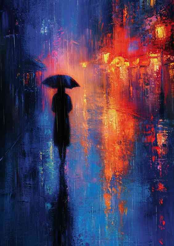 Raining in the street