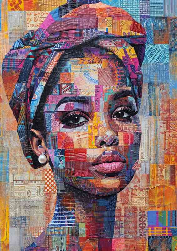 Womans painted face