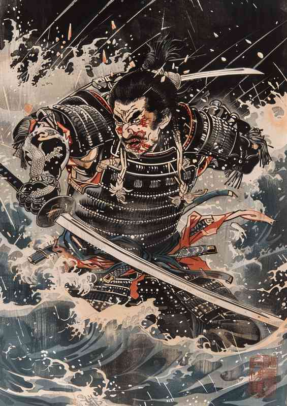 Japanese an ancient samurai