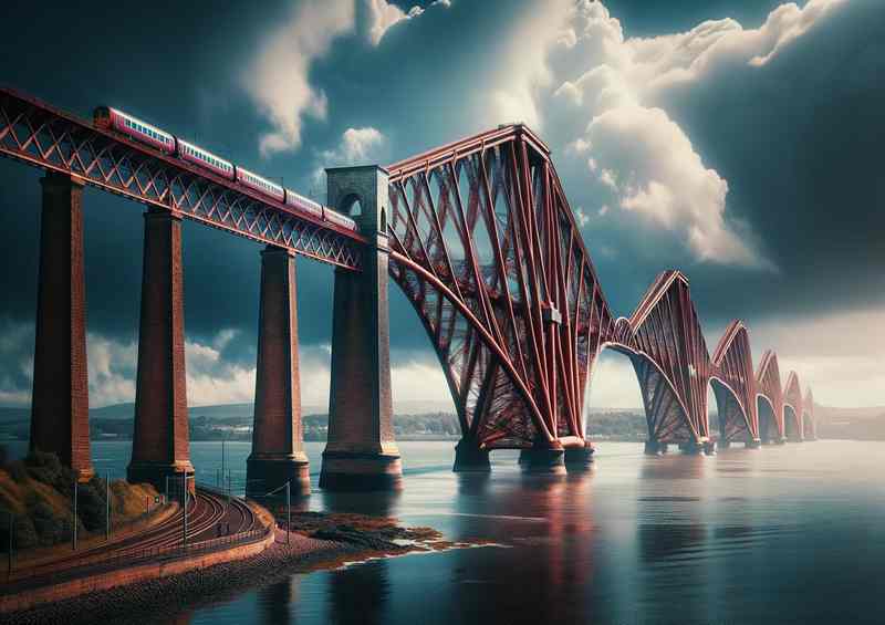 Forth Bridge Metal Poster