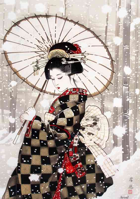 Japanese elegant woman