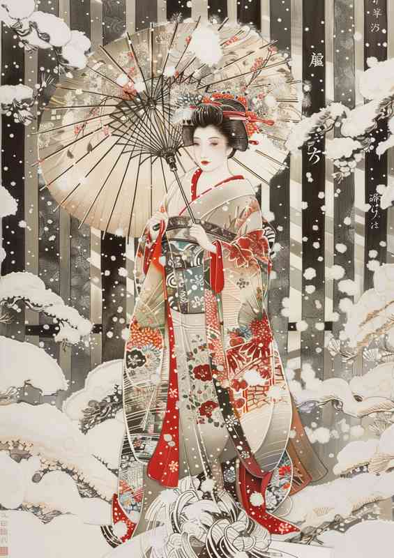 Japanese woman with umberella