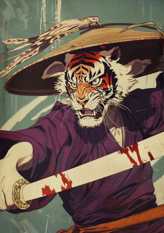 Tiger god in full battle