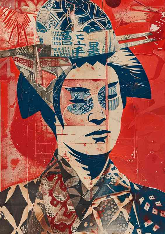 Ukiyoe wood block old school art