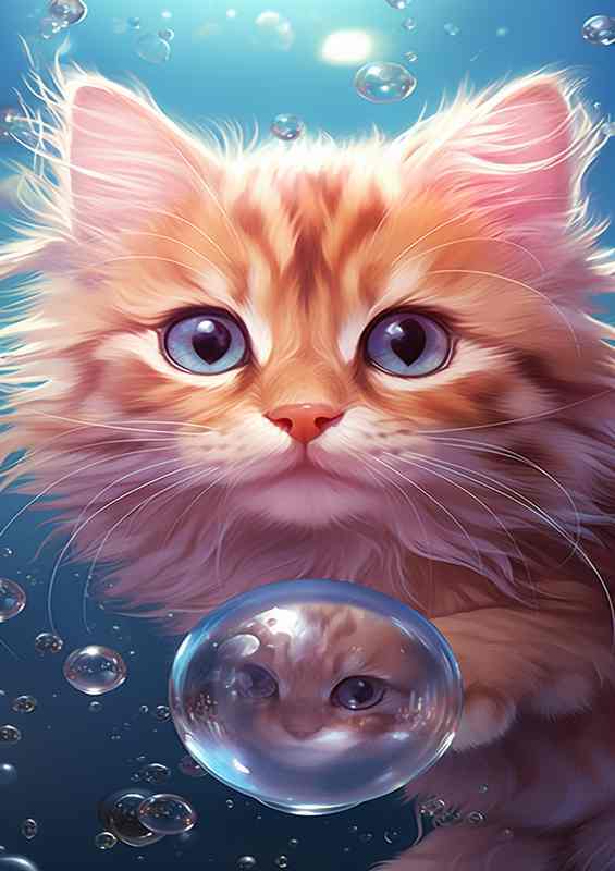 Dewy Dreams Water Droplet Cats