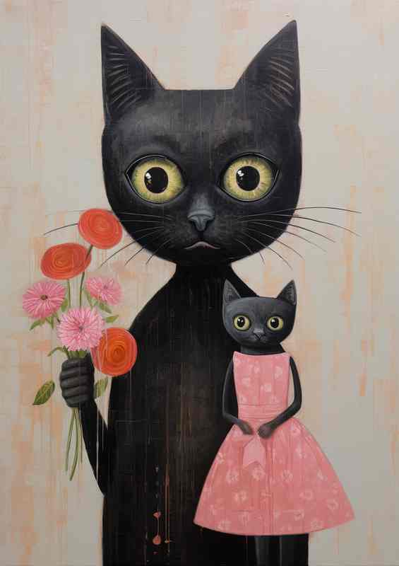 Floral Felines Cats Amidst Natures Blooms