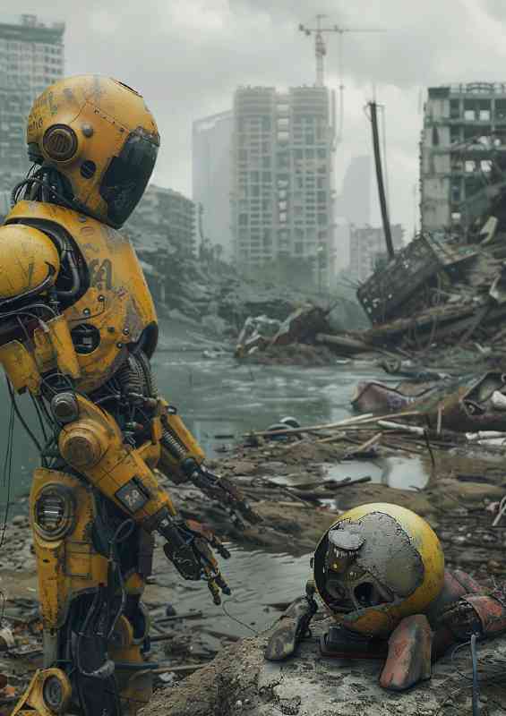 Robots destroying the earth