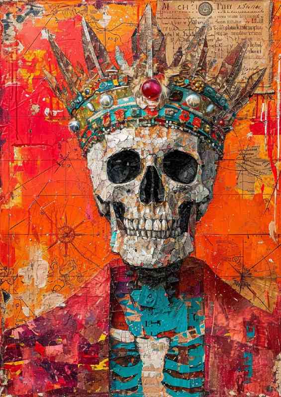 Skull face king of the skelletons