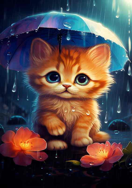 Paws And Petrichor Kitten Adventures in the Rain