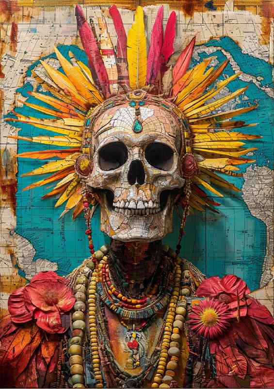 The Skull of faces and beads