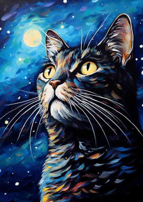 Starry Eyed Felines Cats Gazing into the Cosmic Beyond
