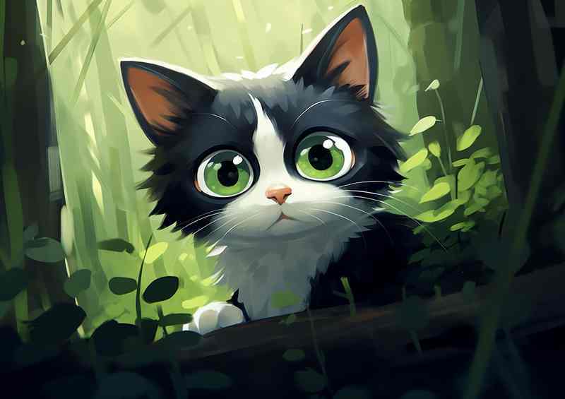 Golden Gaze The Feline Beauty