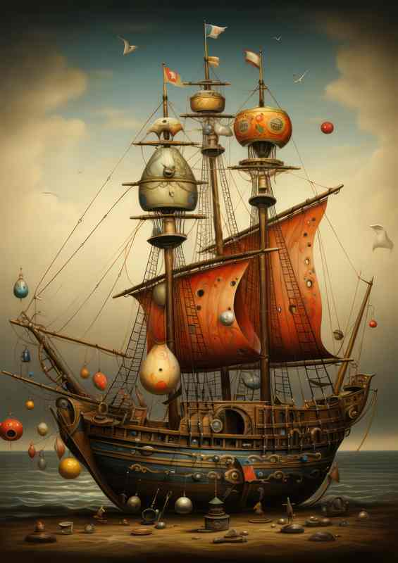 A naughtical fantasy resting in Time