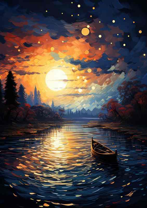 Boat Adrift Cosmic Dreams Overhead Shine