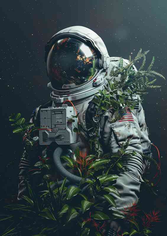 Astronaut back to earth with plants