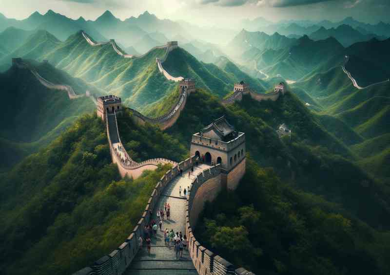China Wall Metal Poster - Ancient Fortification