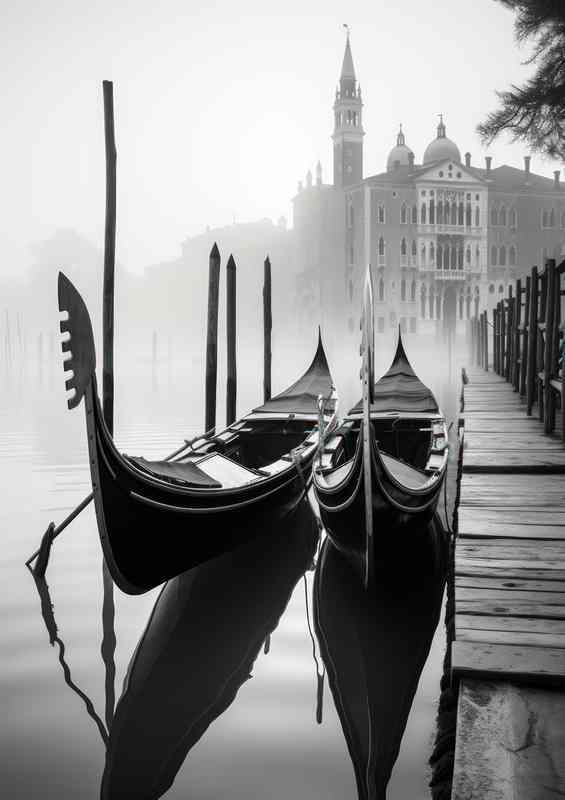 Daytime Boats Rest On Canals