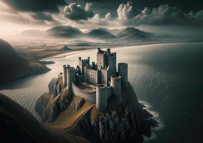 Harlech Castle Seascape Dominance