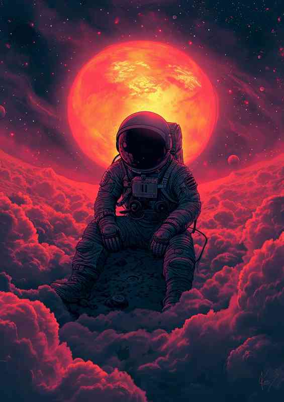 Sitting on a space rock