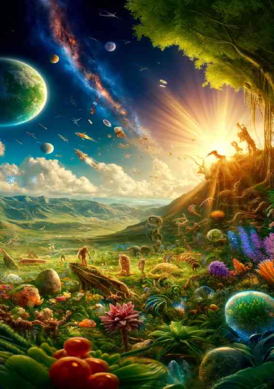 Evolution of life on Earth from single cell organisms