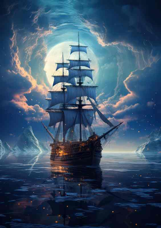 Moons Caress Galleon Sails